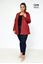 Picture of PLUS SIZE ZIPPED HOODED SUEDE JACKET